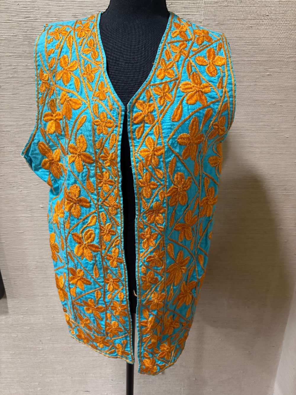 Vintage embroidered vest